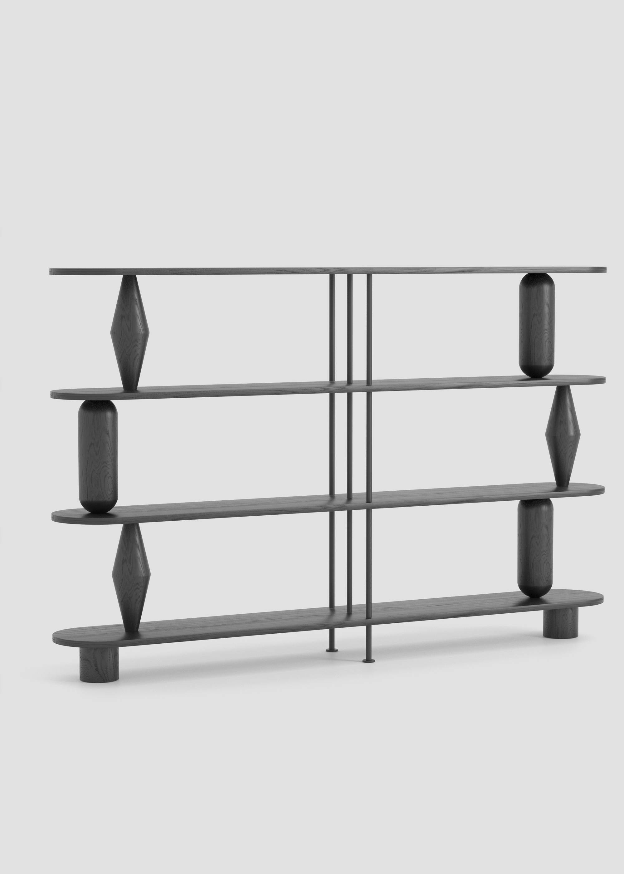 Estanteria VAZOO DUO 4 - Estanterías de Madera maciza de roble (2)