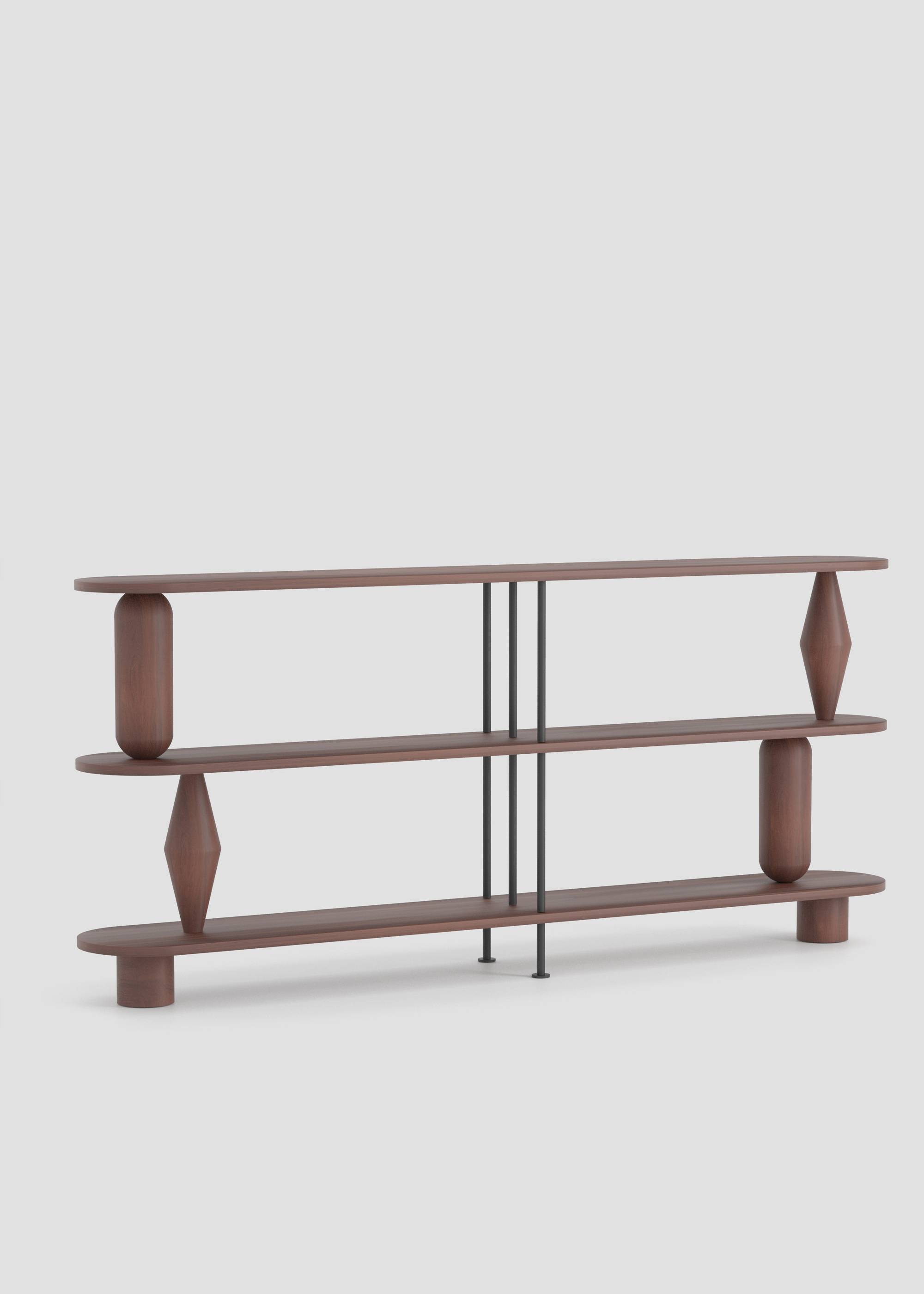 Estanteria VAZOO DUO 3 - Estanterías de Madera maciza de roble (3)