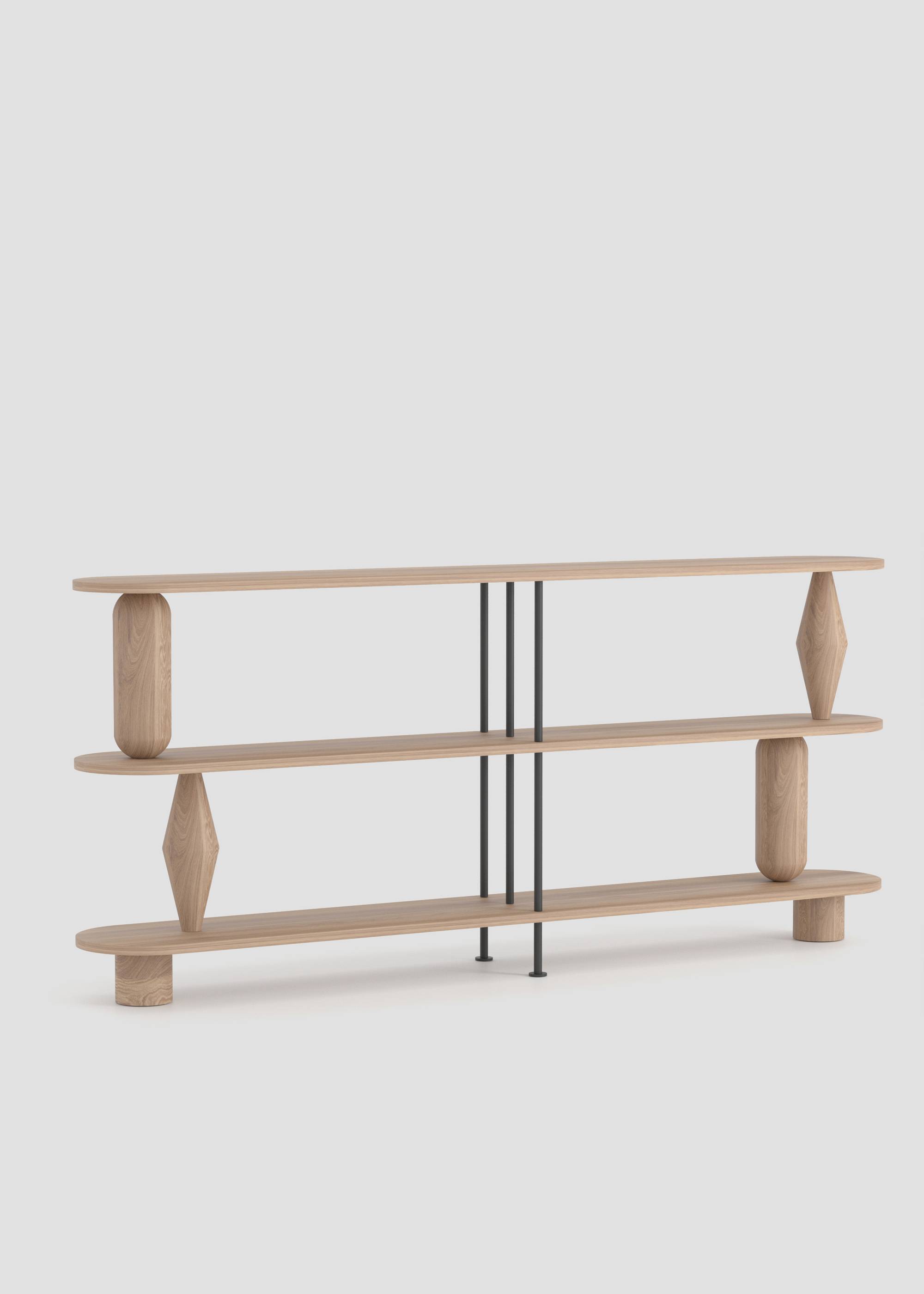 Estanteria VAZOO DUO 3 - Estanterías de Madera maciza de roble (6)