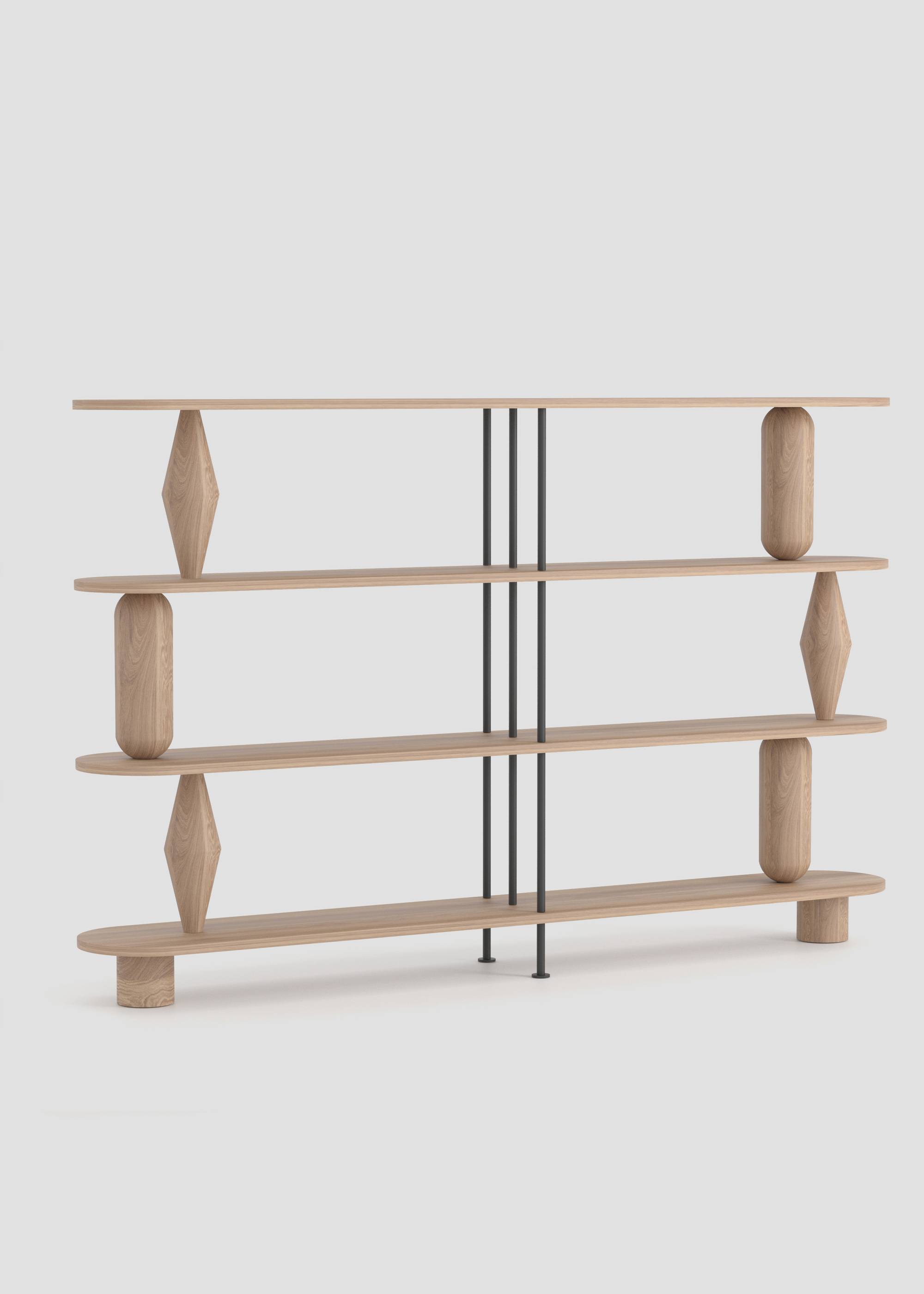 Estanteria VAZOO DUO 4 - Estanterías de Madera maciza de roble (7)