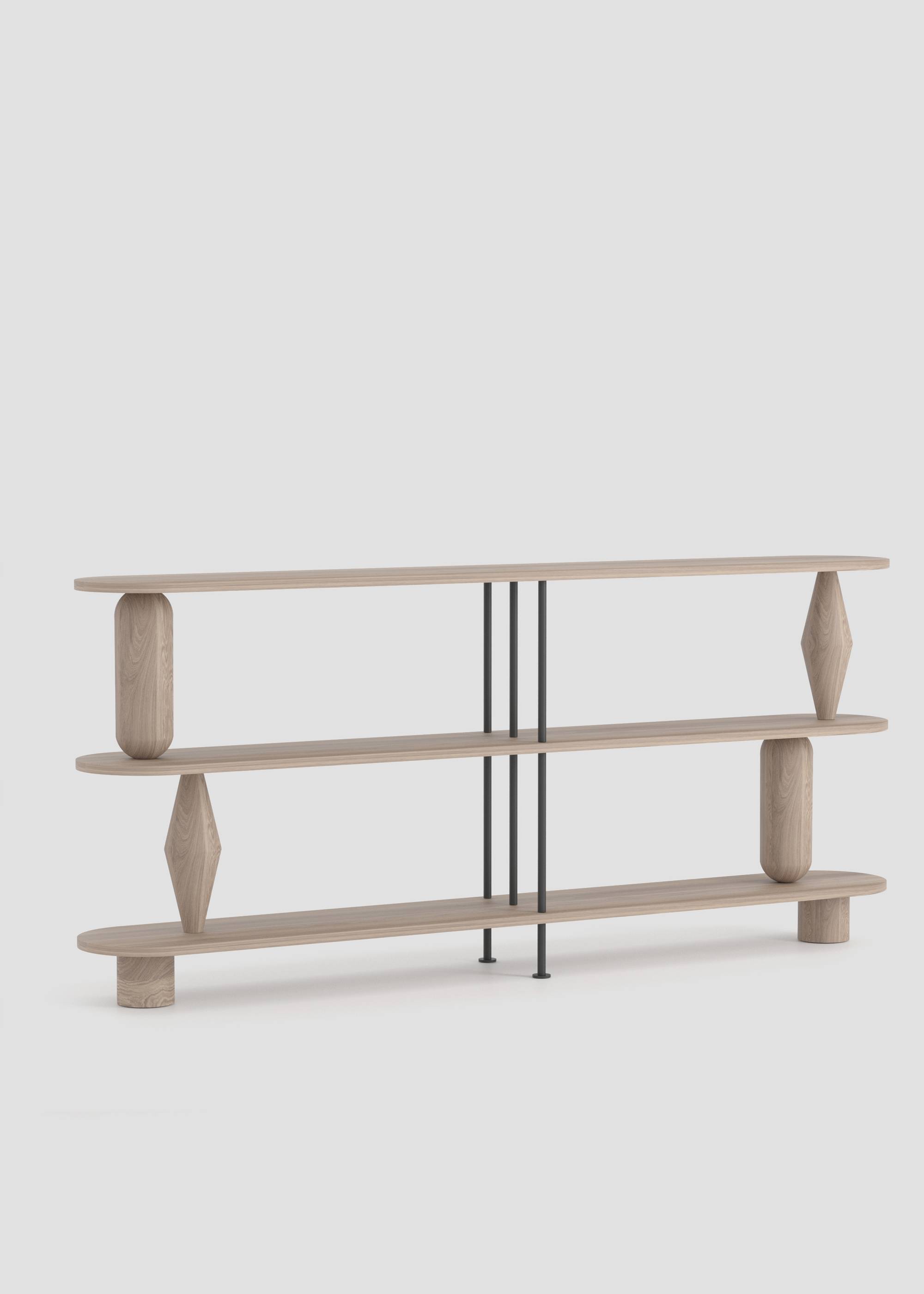 Estanteria VAZOO DUO 3 - Estanterías de Madera maciza de roble (7)