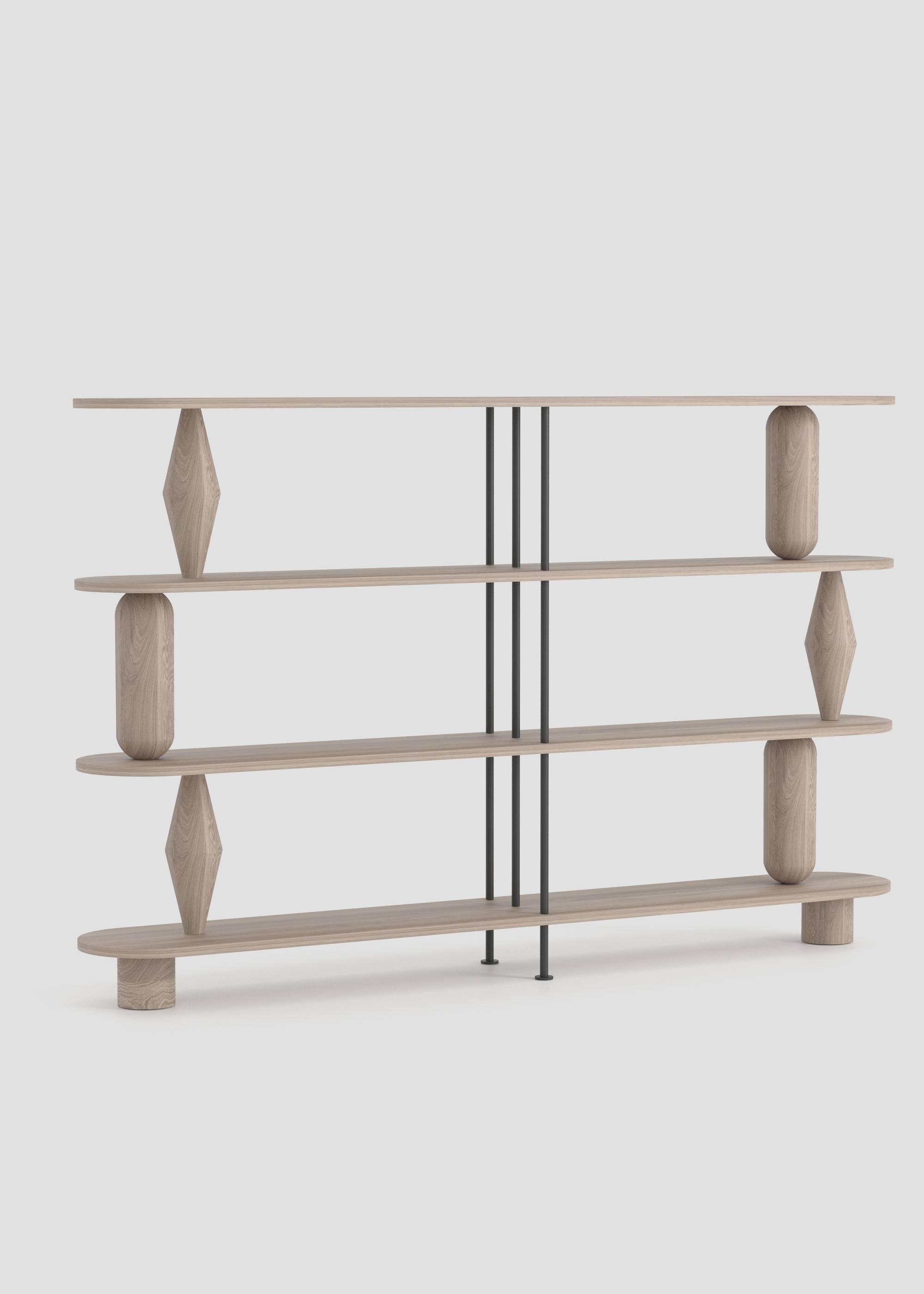 Estanteria VAZOO DUO 4 - Estanterías de Madera maciza de roble (8)