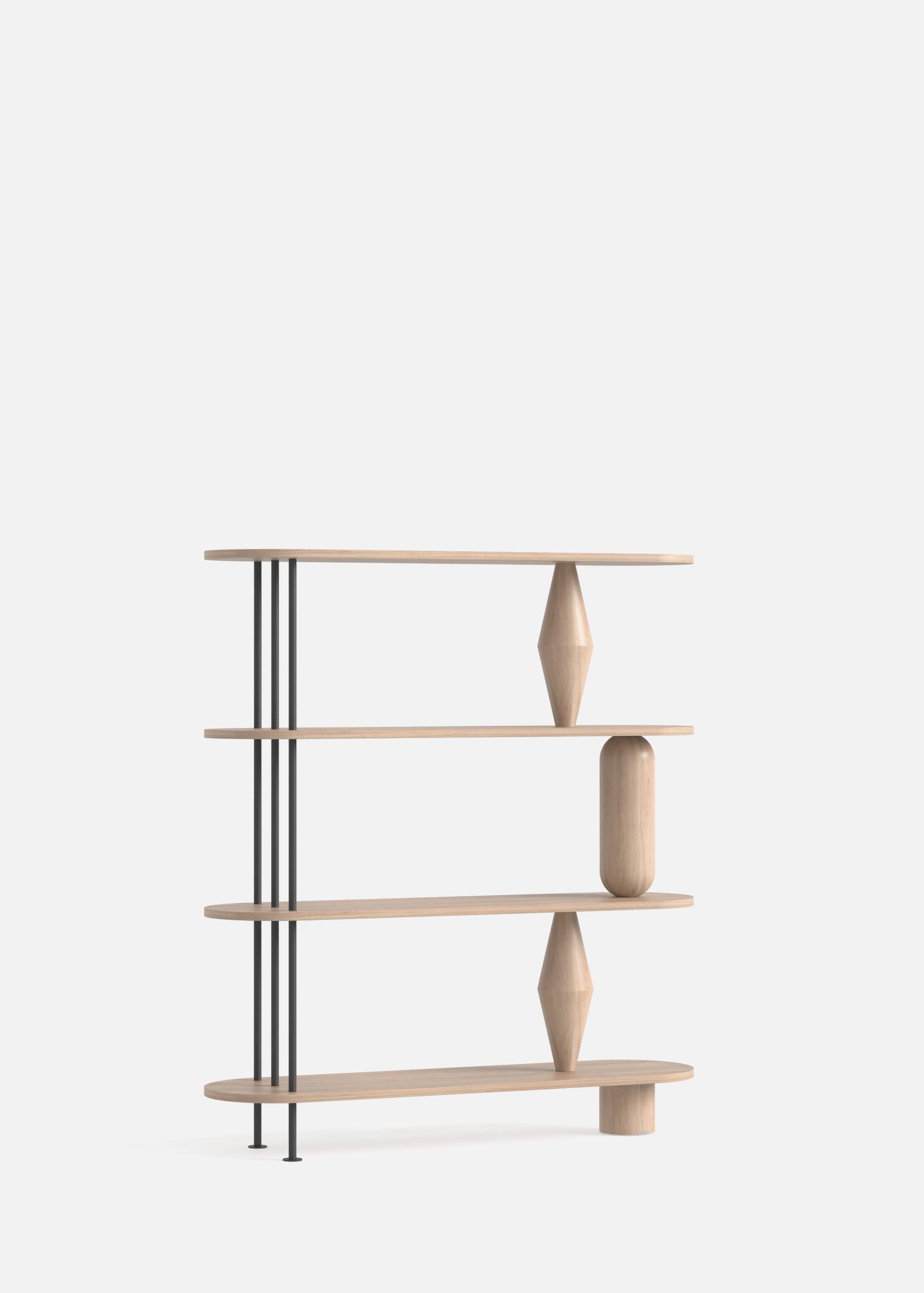 Estanteria VAZOO 4 - Estanterías de Madera maciza de roble (2)