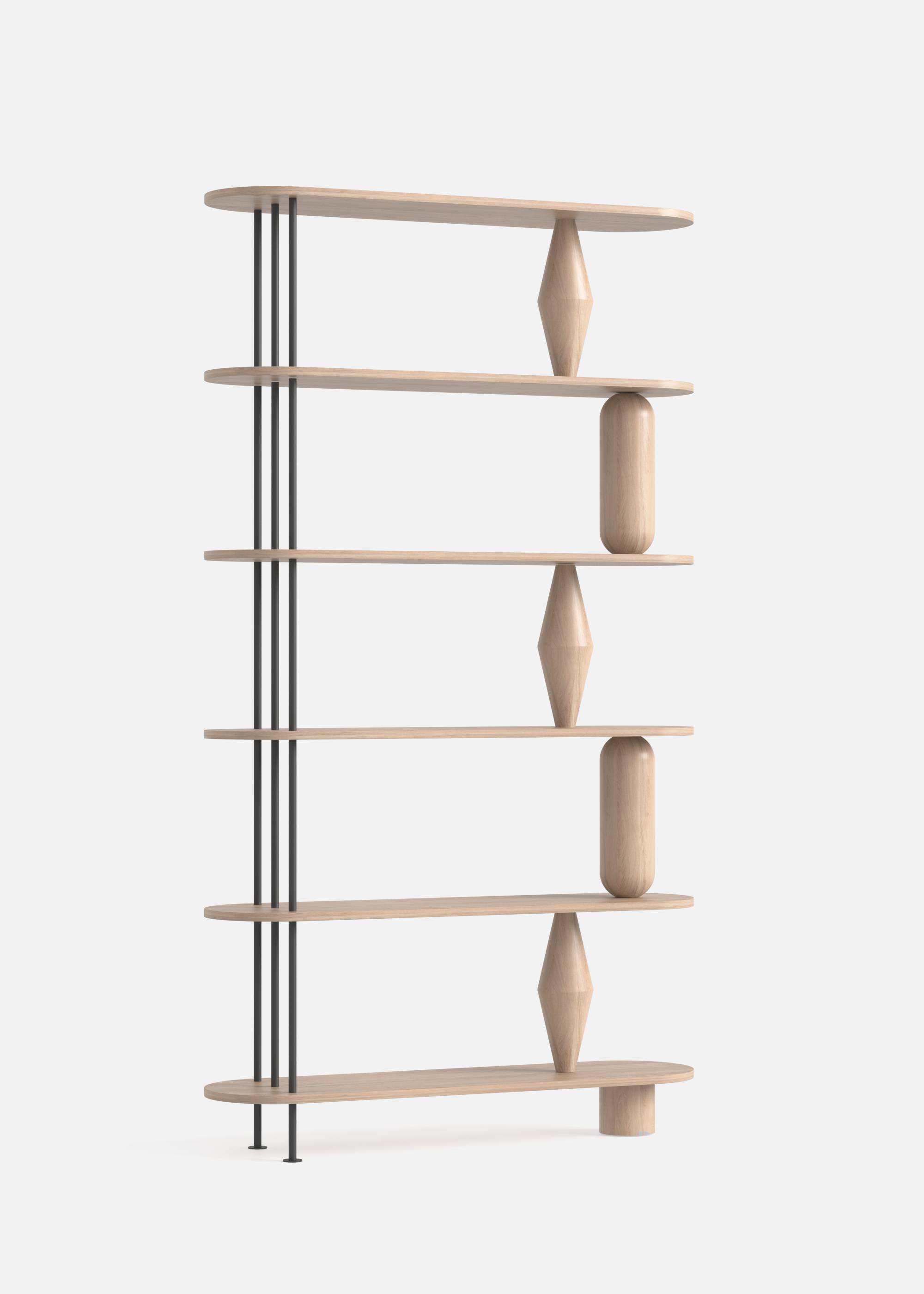 Estanteria VAZOO 6 - Estanterías de Madera maciza de roble (6)
