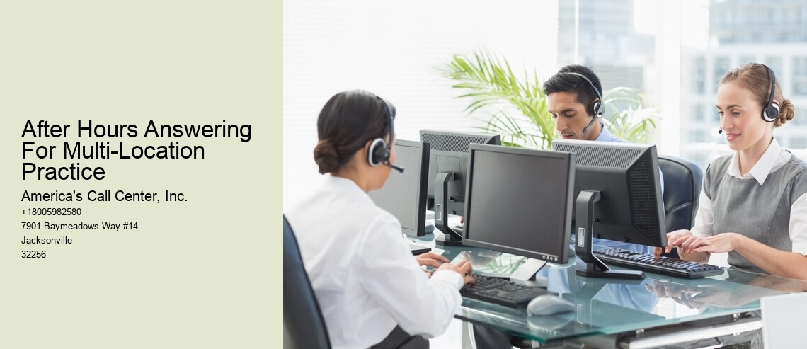 After Hours Answering For Multi-Location Practice