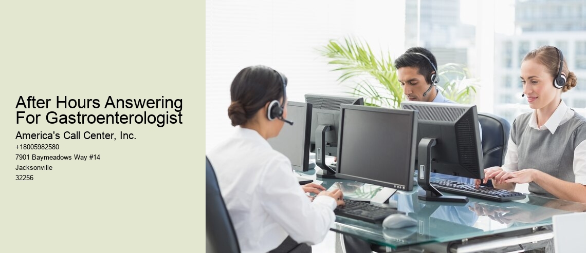 After Hours Answering For Gastroenterologist