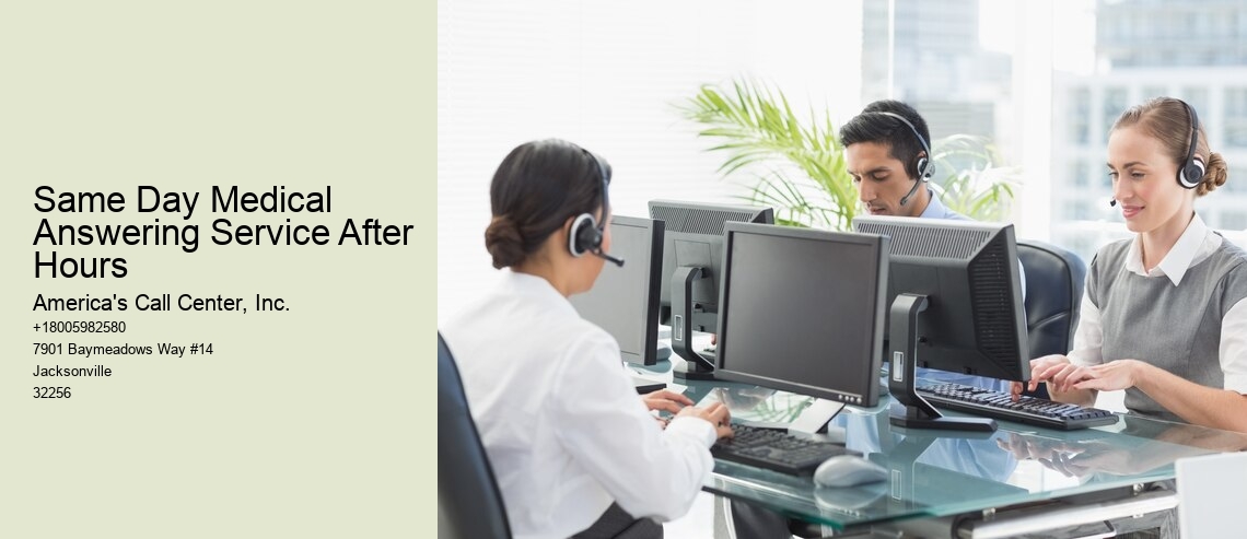 Same Day Medical Answering Service After Hours