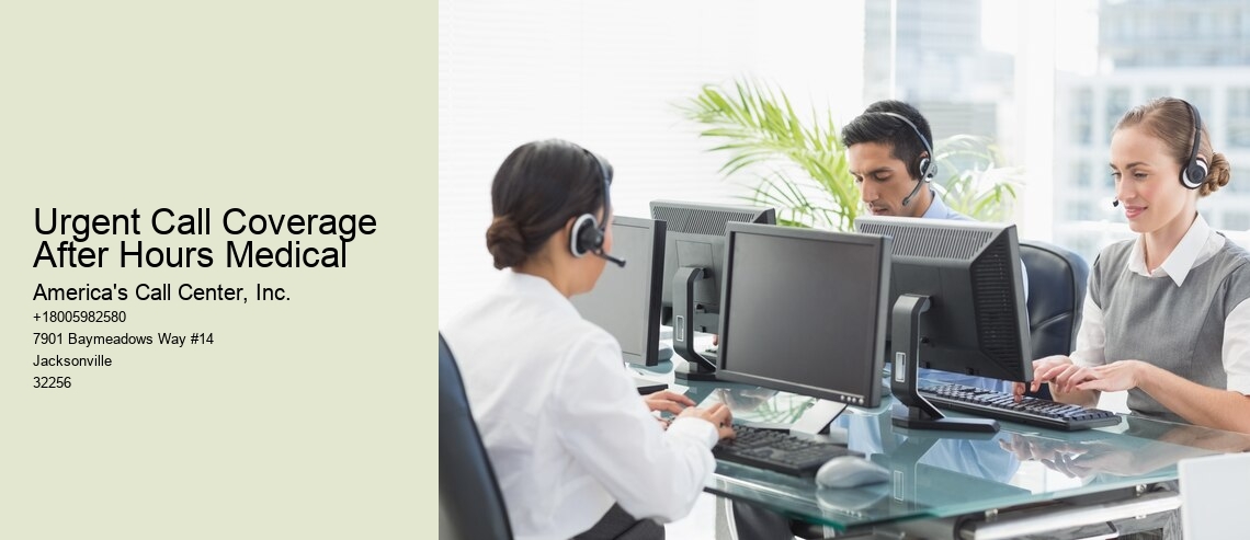 Urgent Call Coverage After Hours Medical