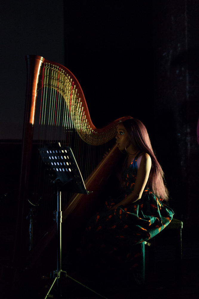 Ahya Simone performs on Harp in support of Juliana Huxtable