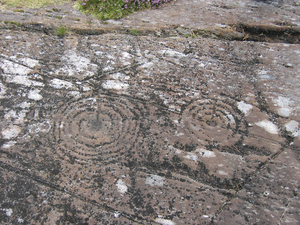A rock carving in Kilmartin Glen, Argyl