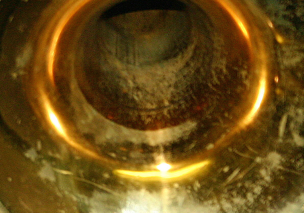 A close up of  trombone horn