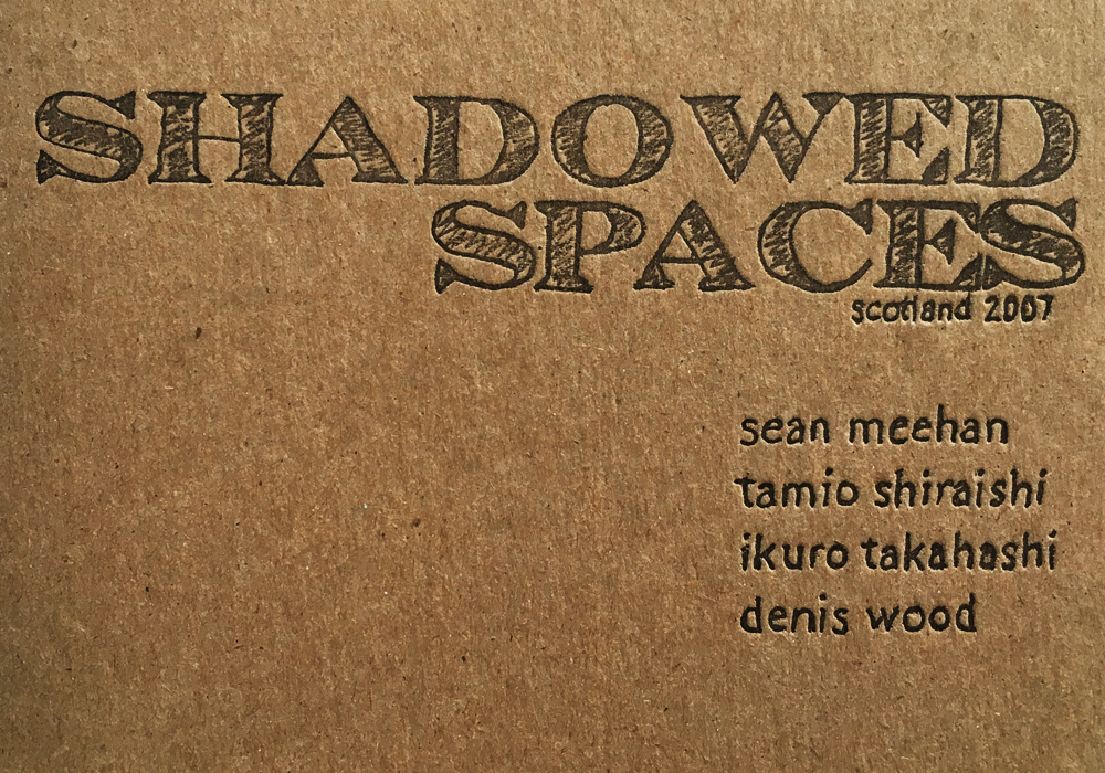 Shadowed Spaces Tour brochure cover with names of artists