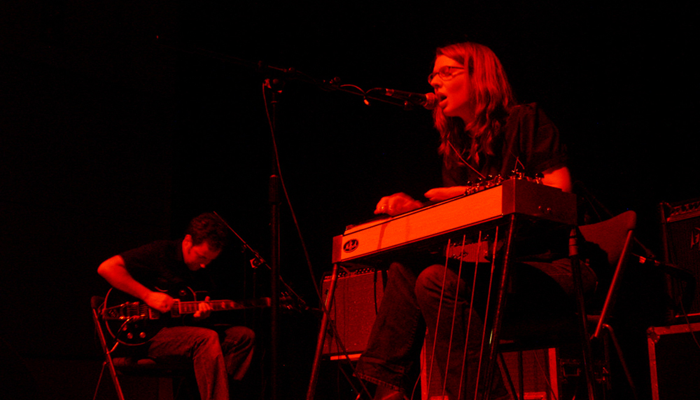 David keenan and Heather Leigh Murray performing on stage at CCA