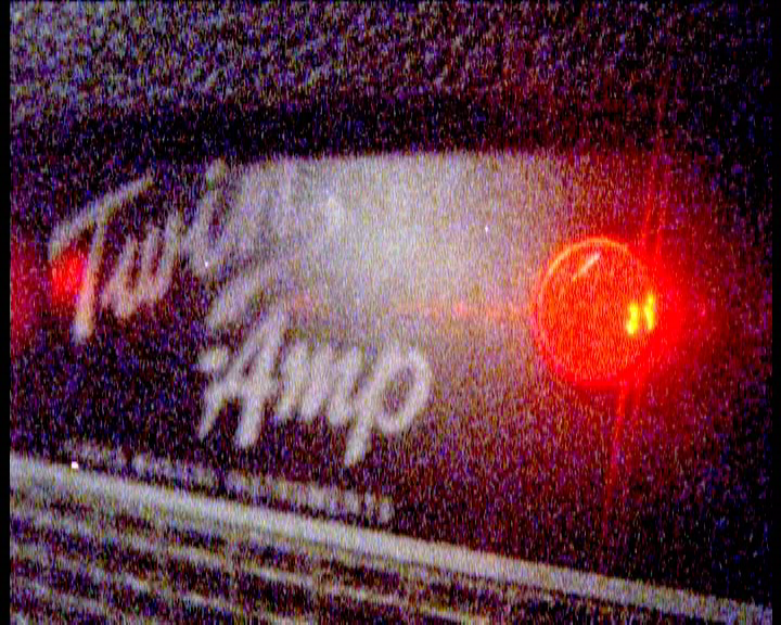 A close up shot of a fender amplifier