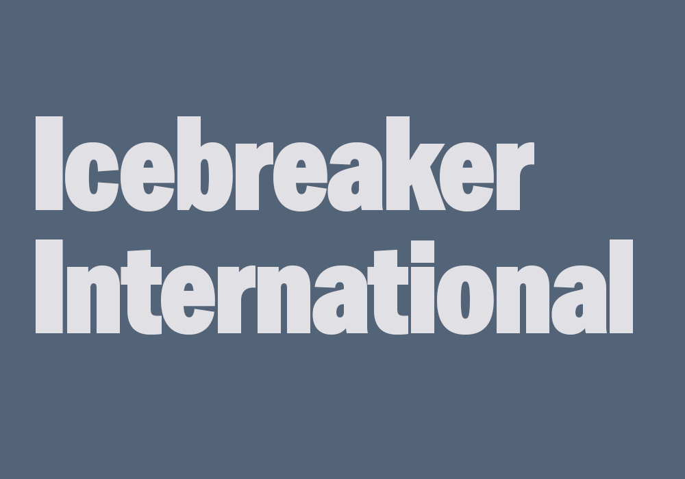 Image with the words: Icebreaker International 