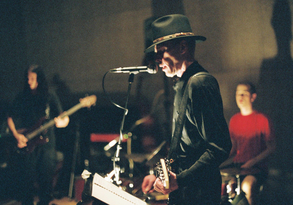 Jandek, Chris Corsano and Matt Heyner performing at Issue Project Room 05