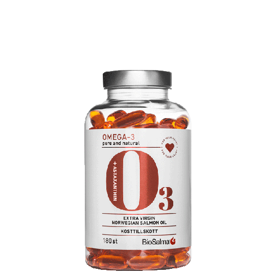Omega-3 Salmon Oil 1000mg, 180 kapslar