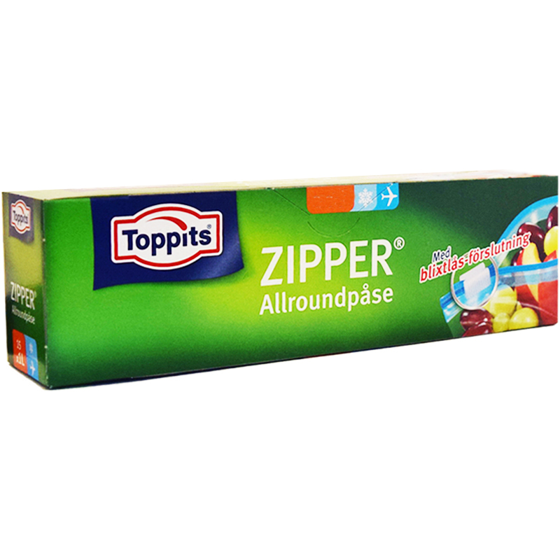 Allroundpåsar Zipper 1l 12-pack - 16% rabatt