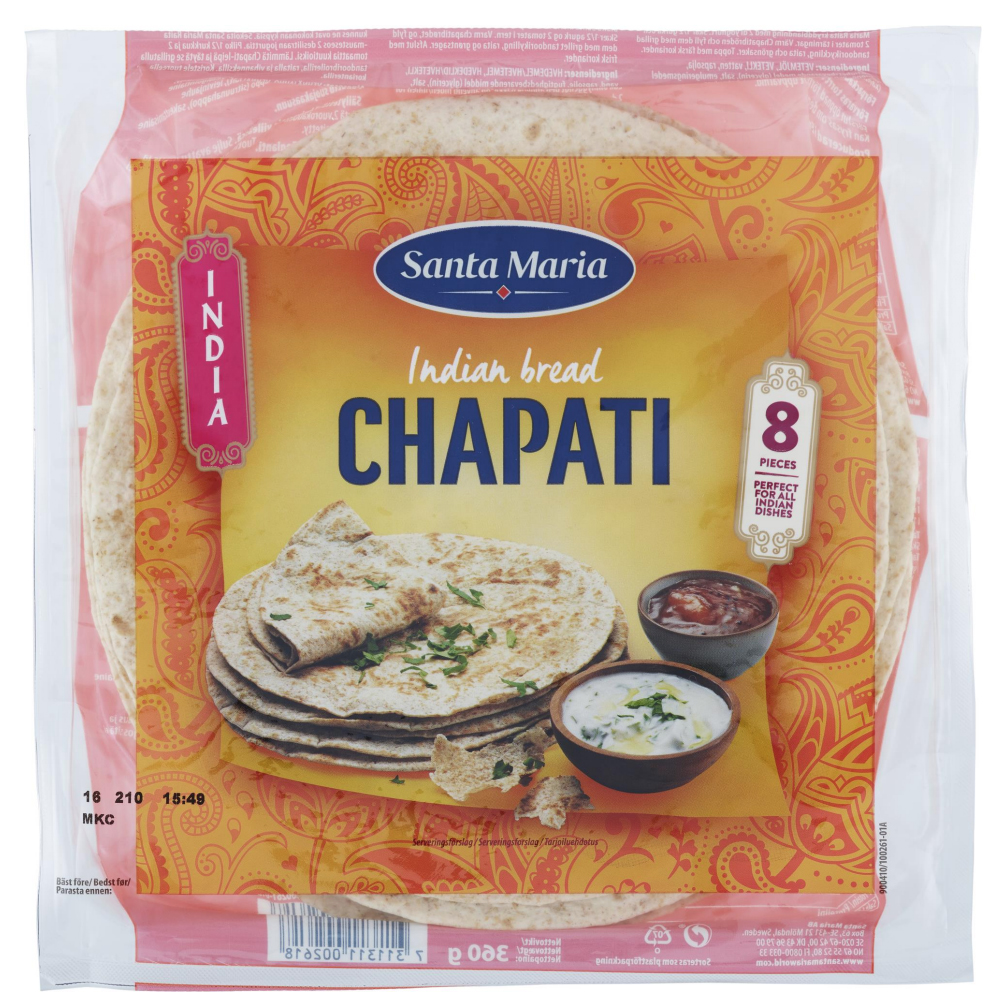 Bröd "Chapati" 360g - 28% rabatt