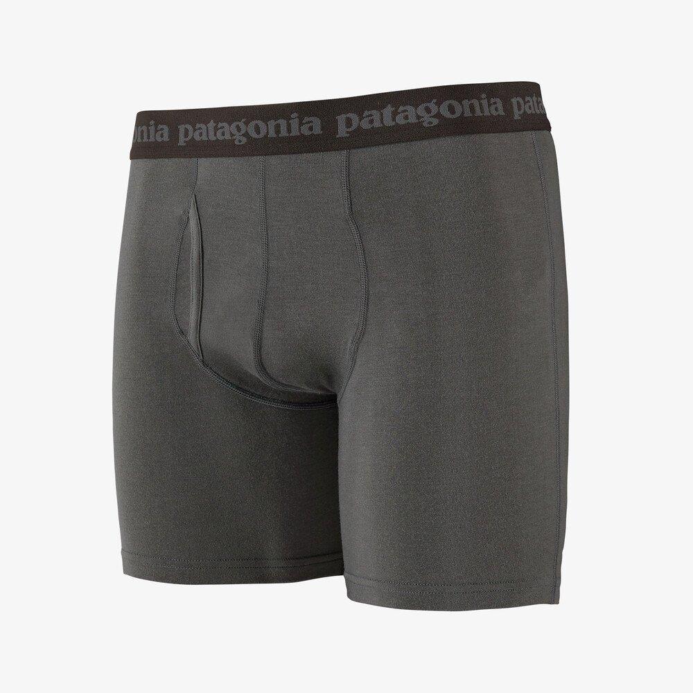 Patagonia Essential Boxer Briefs - From Wood-based TENCEL, Forge Grey / S / 6"