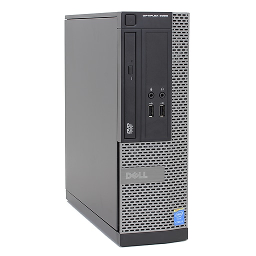 Dell 3020 Small Form Factor Intel Core i5 4570 3.2GHz 8GB RAM 120GB Solid State Drive DVD Windows 10 Pro, Refurbished