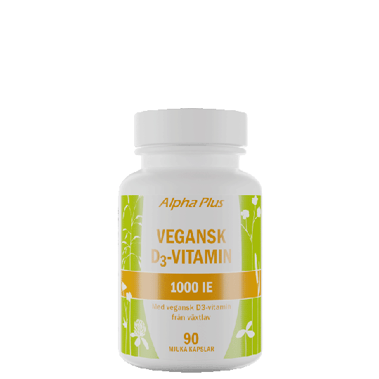 Vegansk D3 vitamin 1000 iE, 90 kapslar