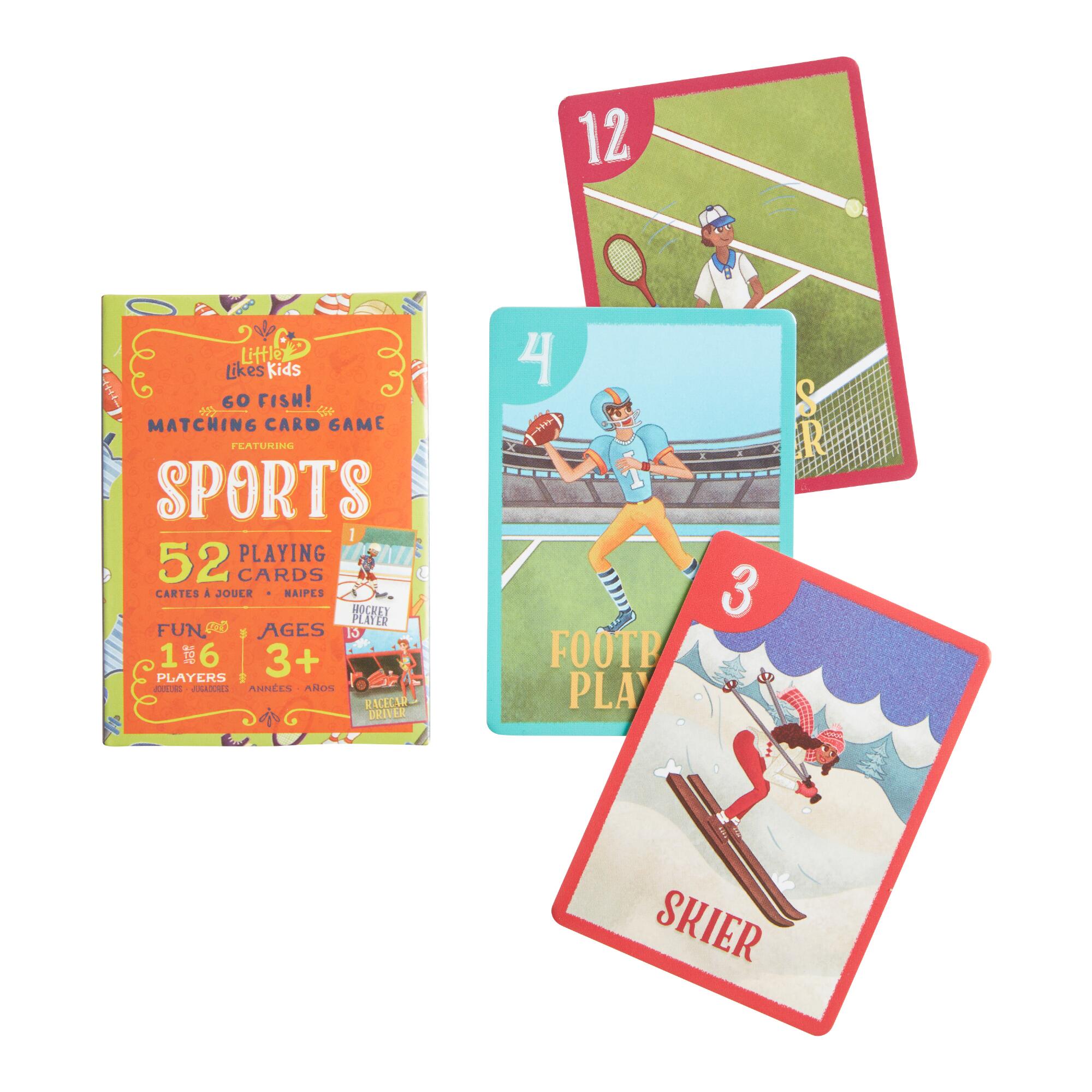 Little Likes Kids Sports Go Fish Card Game: Multi - Paper by World Market