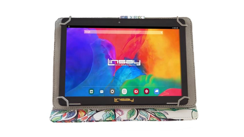 LINSAY 10.1-in Wi-Fi Only Android 10 Tablet with Accessories with Case Included Type Cover Included | F10IPCMT