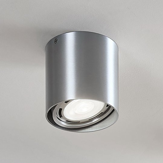 LED-alasvalo Rosalie 1-lamp., pyöreä, alumiini