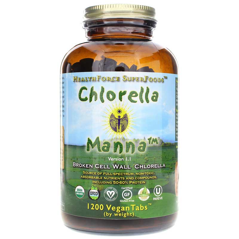 Healthforce Superfoods Chlorella Manna Tablets 1200 Vegan Tablets