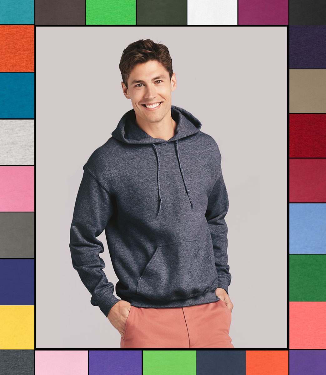 Custom Gildan Adult Hoodie Heavy Blend Hooded Sweatshirt 8 Oz., 50/50 S-5xl