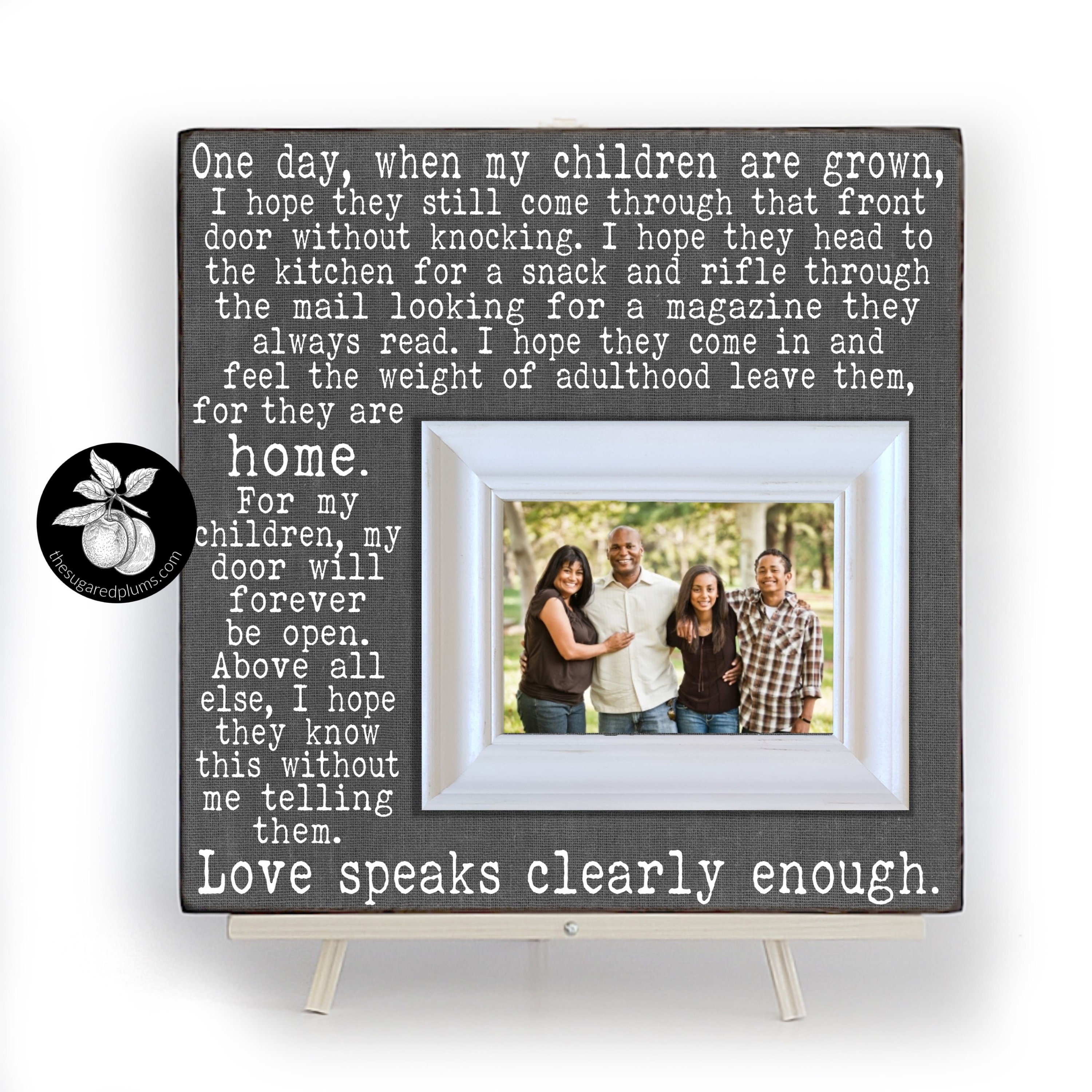 One Day When My Children Are Grown Sign, Picture Frame, Mothers Gift, 16x16 The Sugared Plums Frames