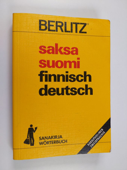 Osta Saksa-suomi, suomi-saksa sanakirja Wörterbuch deutsch-finnisch,  finnisch-deutsch netistä