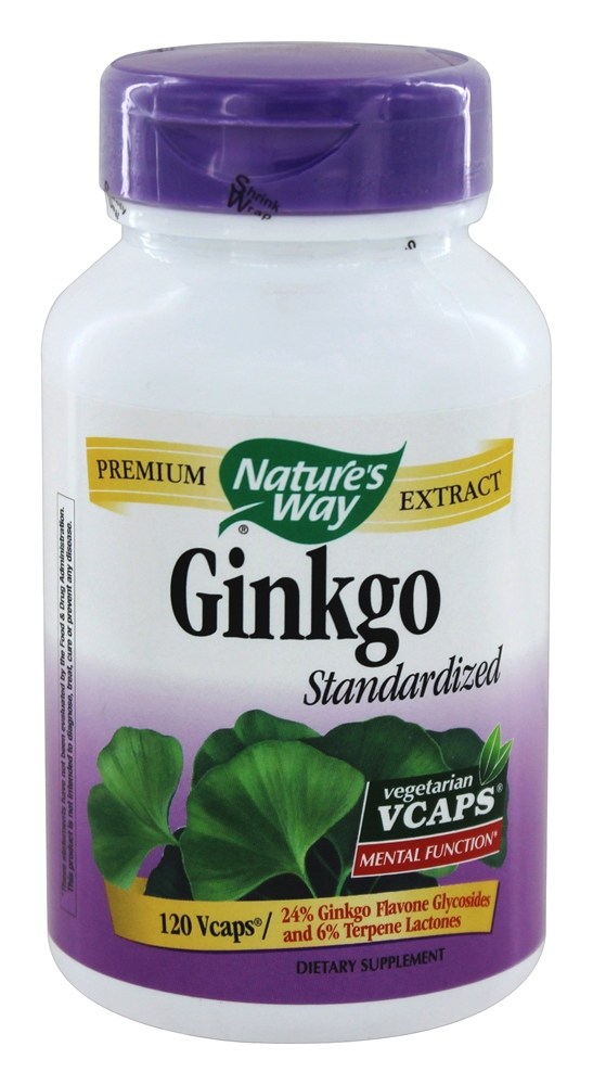 Nature's Way - Standardized Gingko - 120 Vegetarian Capsules