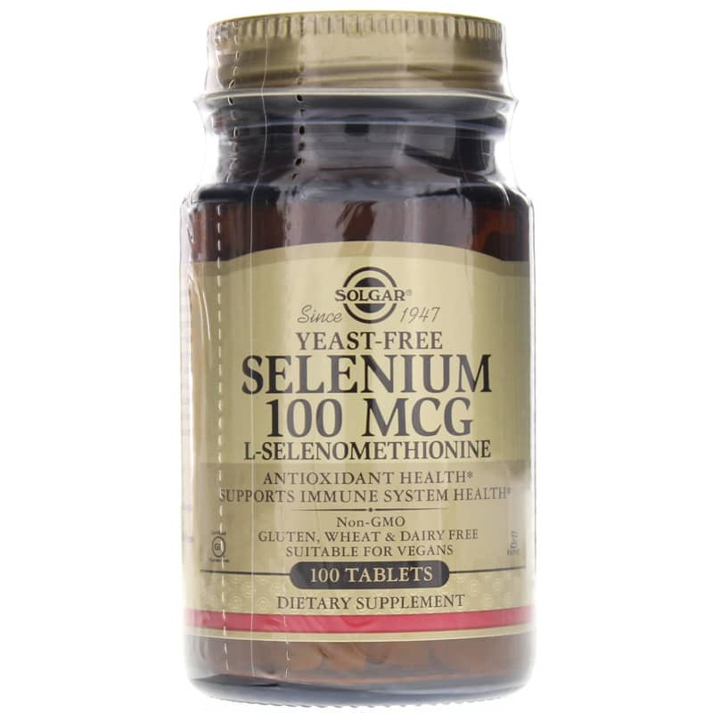 Solgar Selenium 100 Mcg Yeast-Free 100 Tablets