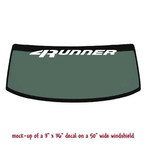 4 RUNNER Window topper Decal - for TOYOTA - Also Your Choice of Color