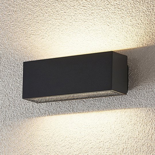LED-ulkoseinävalaisin Oliver, tummanharmaa, 18 cm