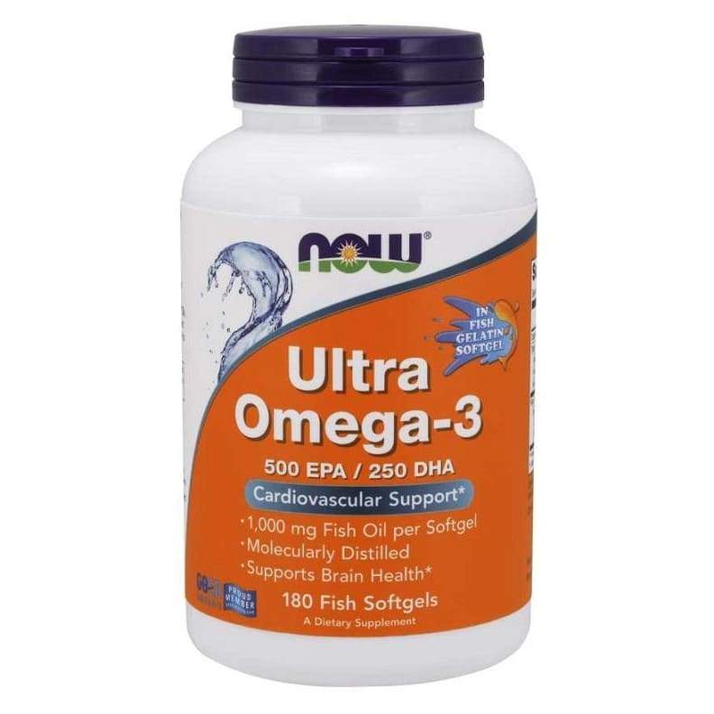 Ultra Omega-3 (In Fish Gelatin Softgels) - 180 fish softgels