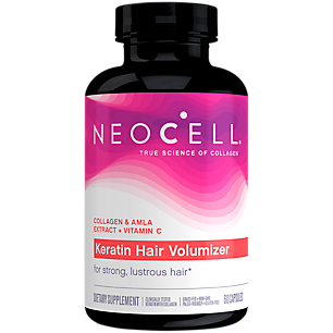 Keratin Hair Volumizer - 750 MG of Collagen Type I & III (60 Tablets)