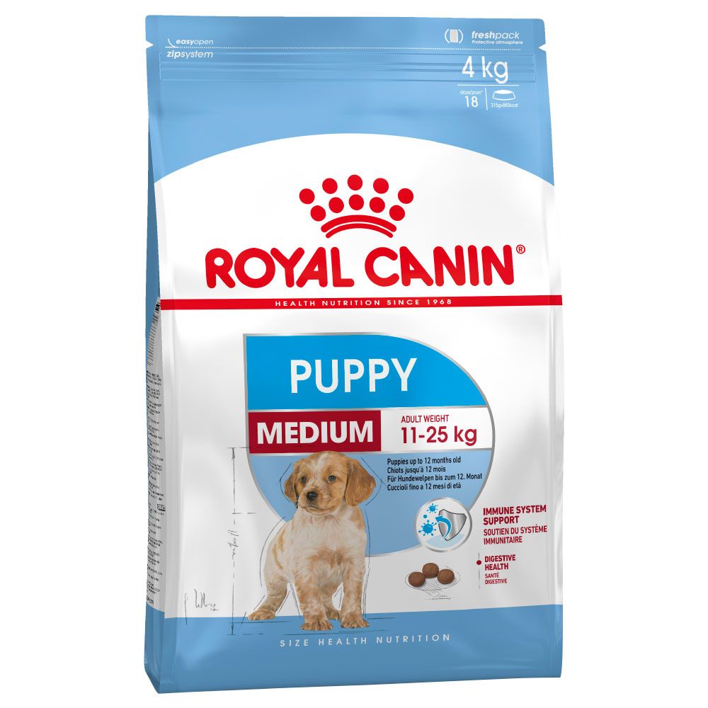 Royal Canin Medium Puppy - Complementary: Royal Canin Wet Medium Puppy (40 x 140g)