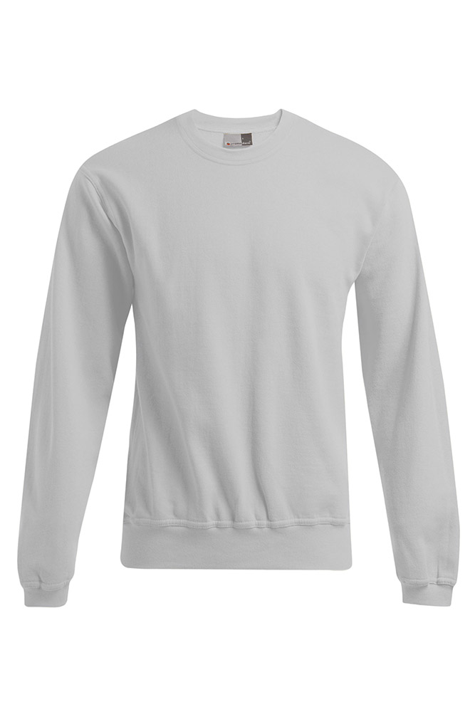 Sweatshirt 80-20 Plus Size Herren, Hellgrau-Melange, XXXL