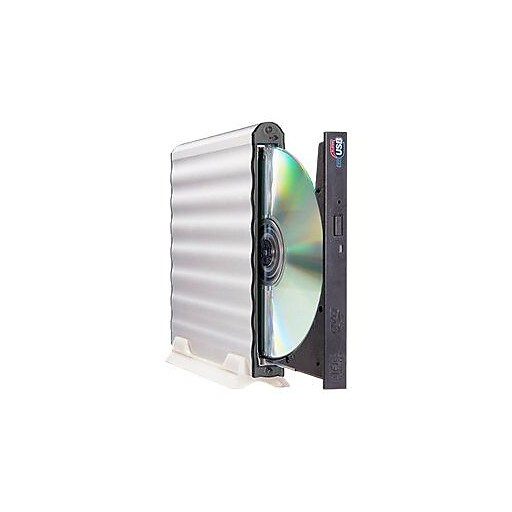 Buslink BDC-48-U2 External Slimline Blu-Ray Reader/DVD-Writer, USB 2.0, Black/Silver