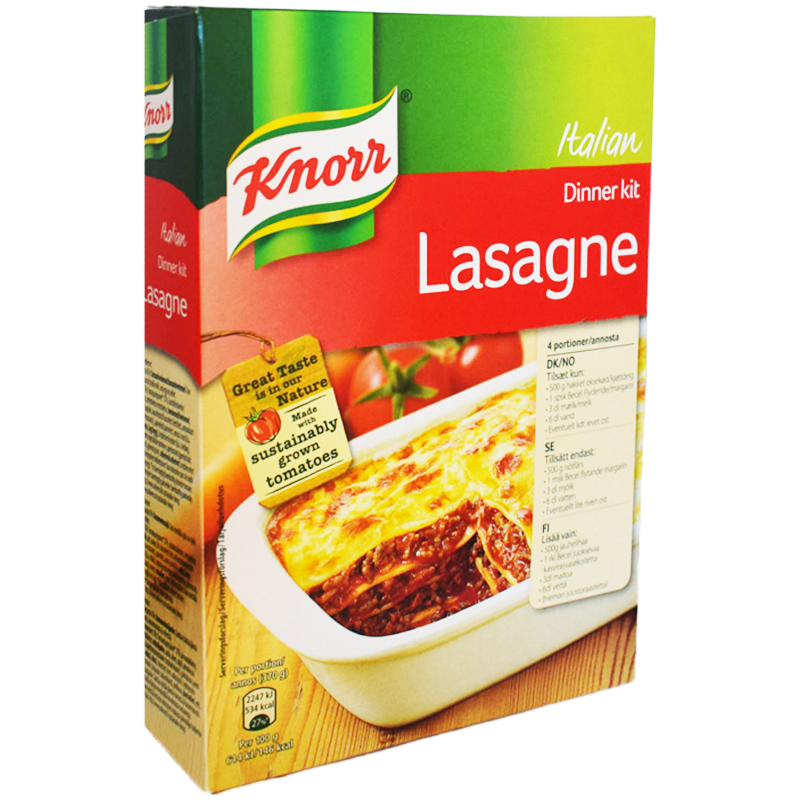 Lasagne "Dinner Kit" 262g - 43% rabatt