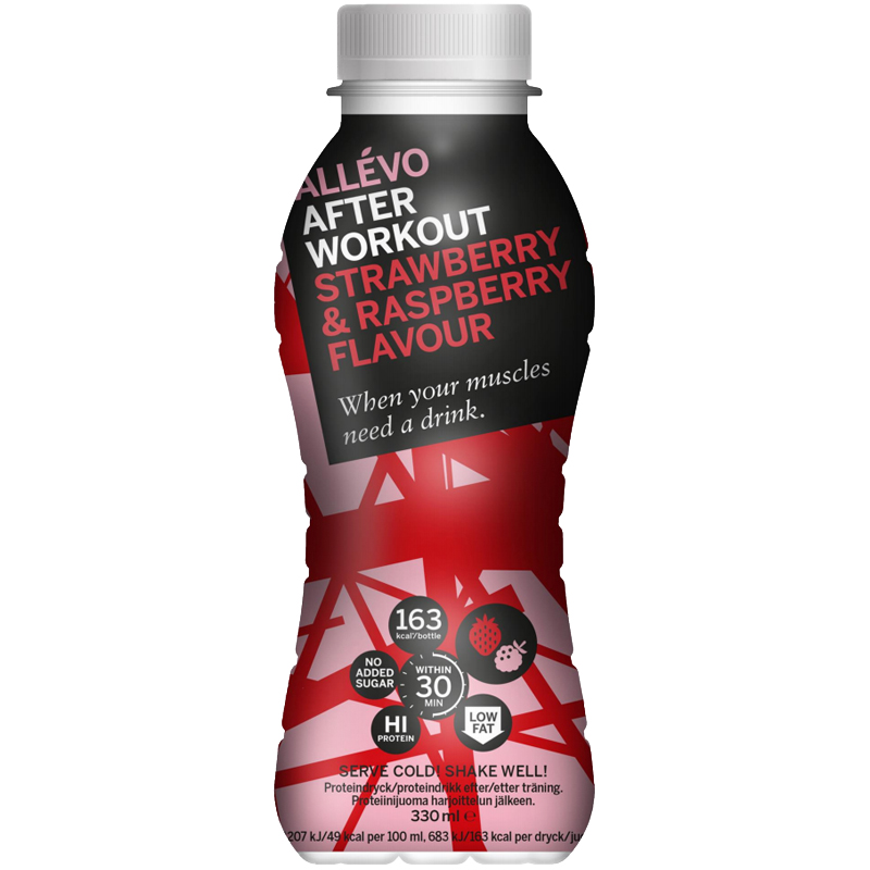 Proteindryck "Strawberry & Raspberry" 330ml - 47% rabatt