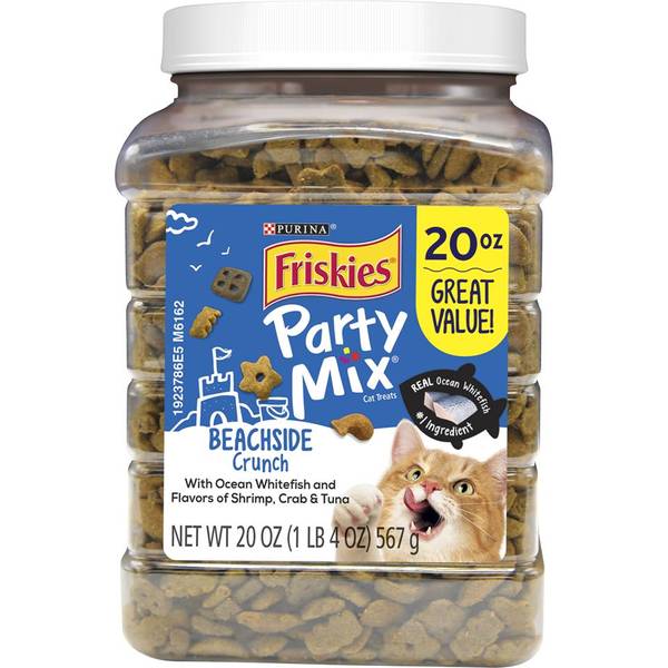 Friskies 20 oz Party Mix Beachside Crunch Cat Treats