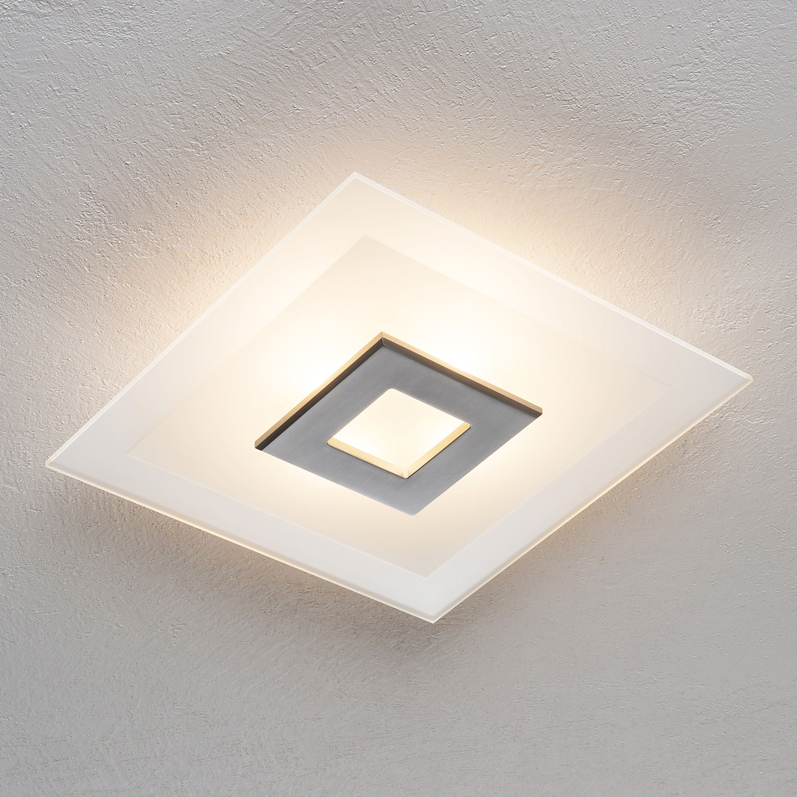 LED-kattovalaisin Tian, lasivarjostin, 39 cm