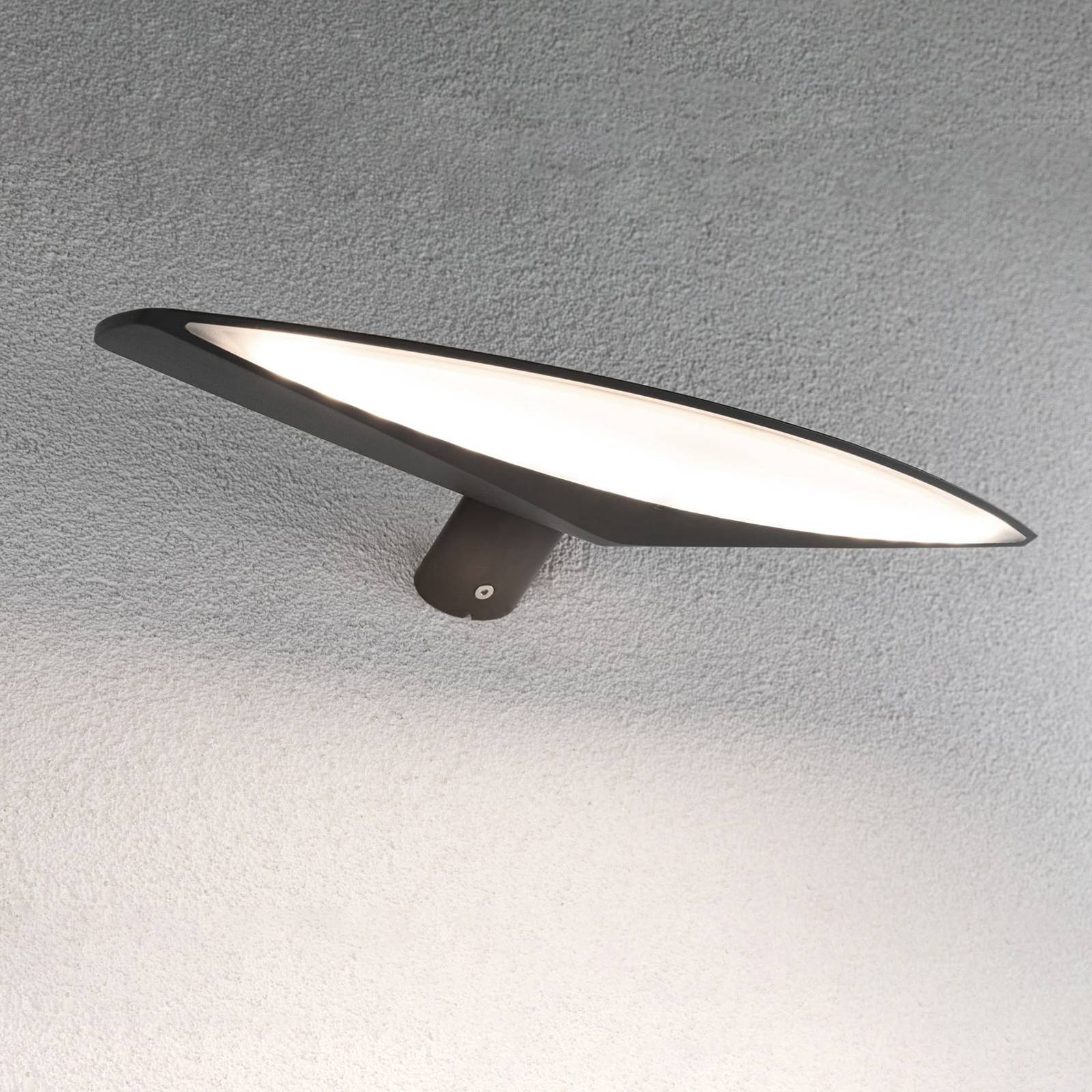 Paulmann Kiran -LED-aurinkovalo, 35 cm antrasiitti