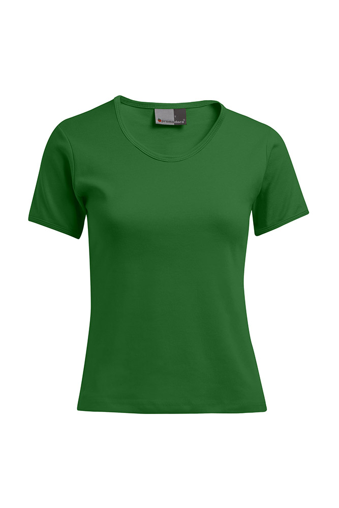 Interlock T-Shirt Plus Size Damen, Dunkelgrün, XXL