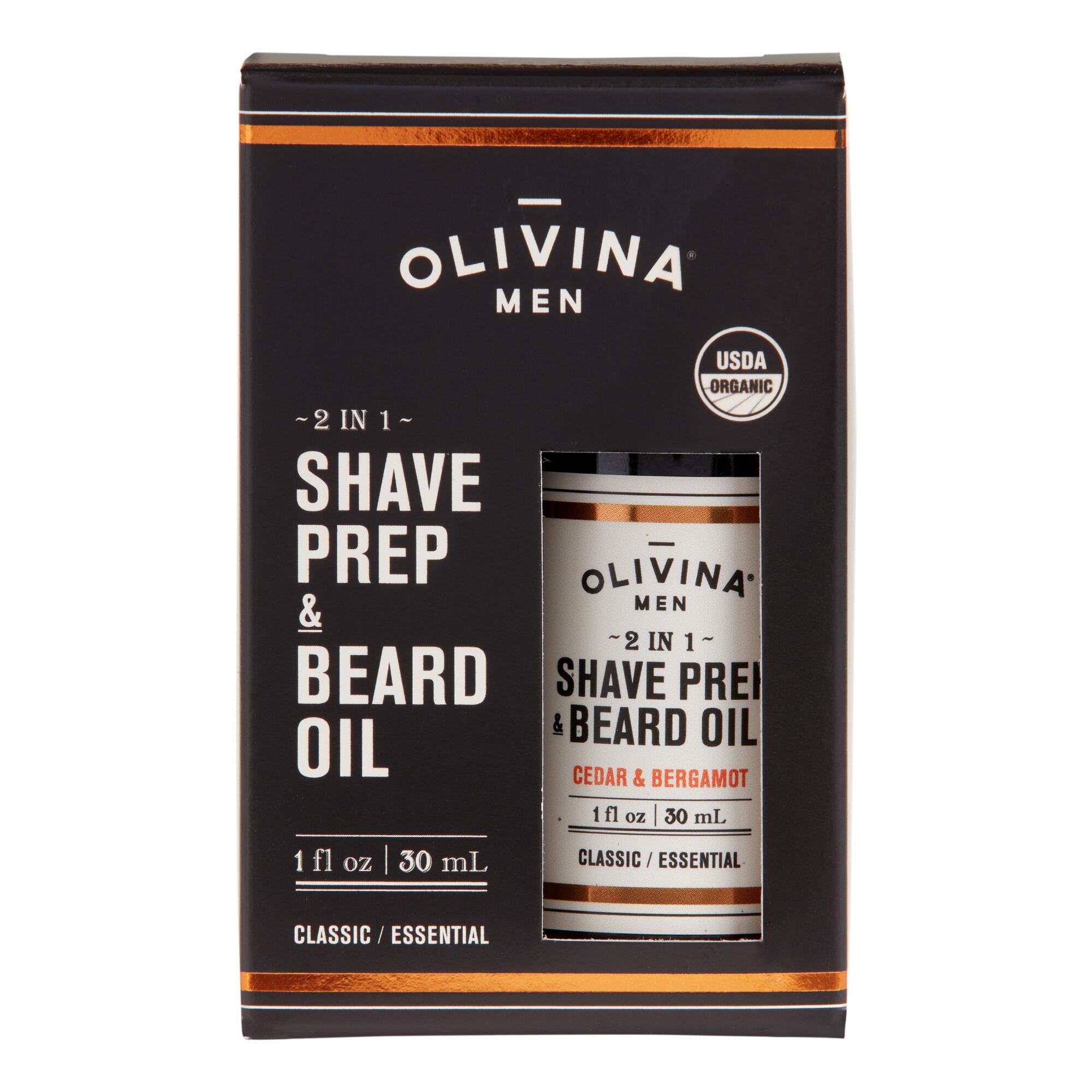 Olivina Men's Organic Shave Prep and Beard Oil by World Market