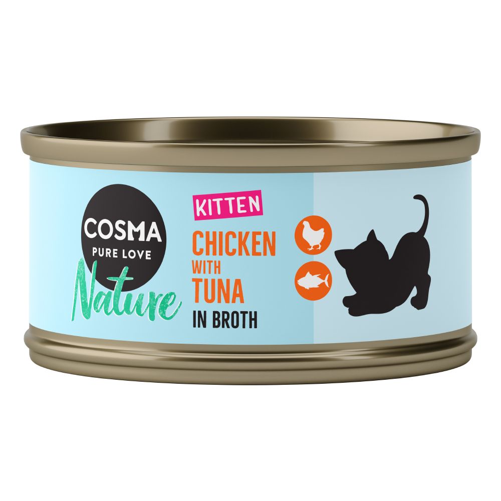 Cosma Nature Kitten Saver Pack 24 x 70g - Chicken
